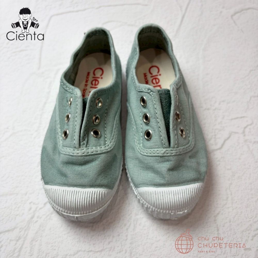 ｟3/31まで送料無料｠｟送料無料｠【CIENTA】Deck Shoes - 70777 ムラ染 Aqua _1 _ chu chu CHUPETERIA