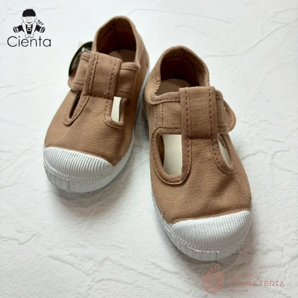 ｟3/31まで送料無料｠【CIENTA】T - Strap Shoes - 77997 Marron _2 _ chu chu CHUPETERIA