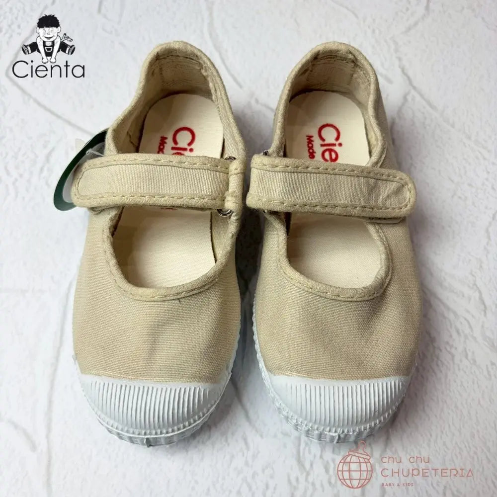 ｟3/31まで送料無料｠【CIENTA】Velcro Shoe - 76997 Sand _1 _ chu chu CHUPETERIA