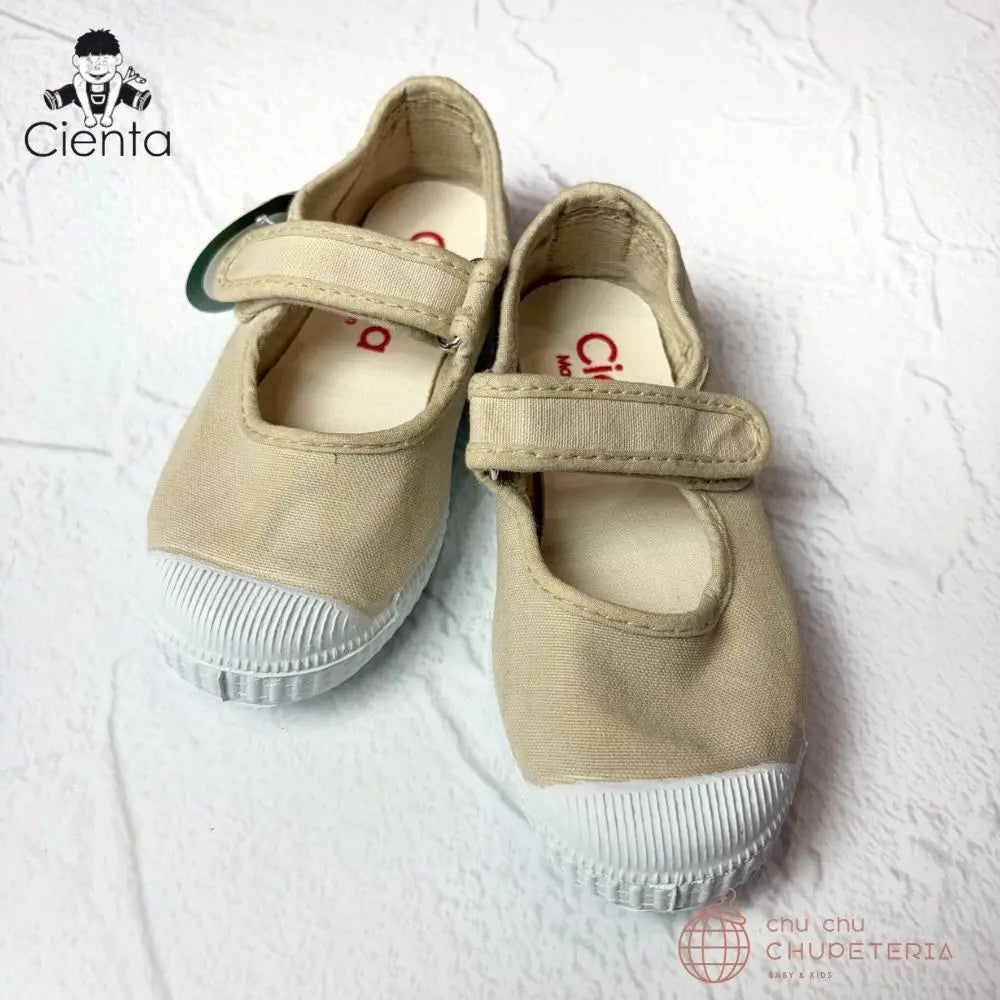｟3/31まで送料無料｠【CIENTA】Velcro Shoe - 76997 Sand _2 _ chu chu CHUPETERIA