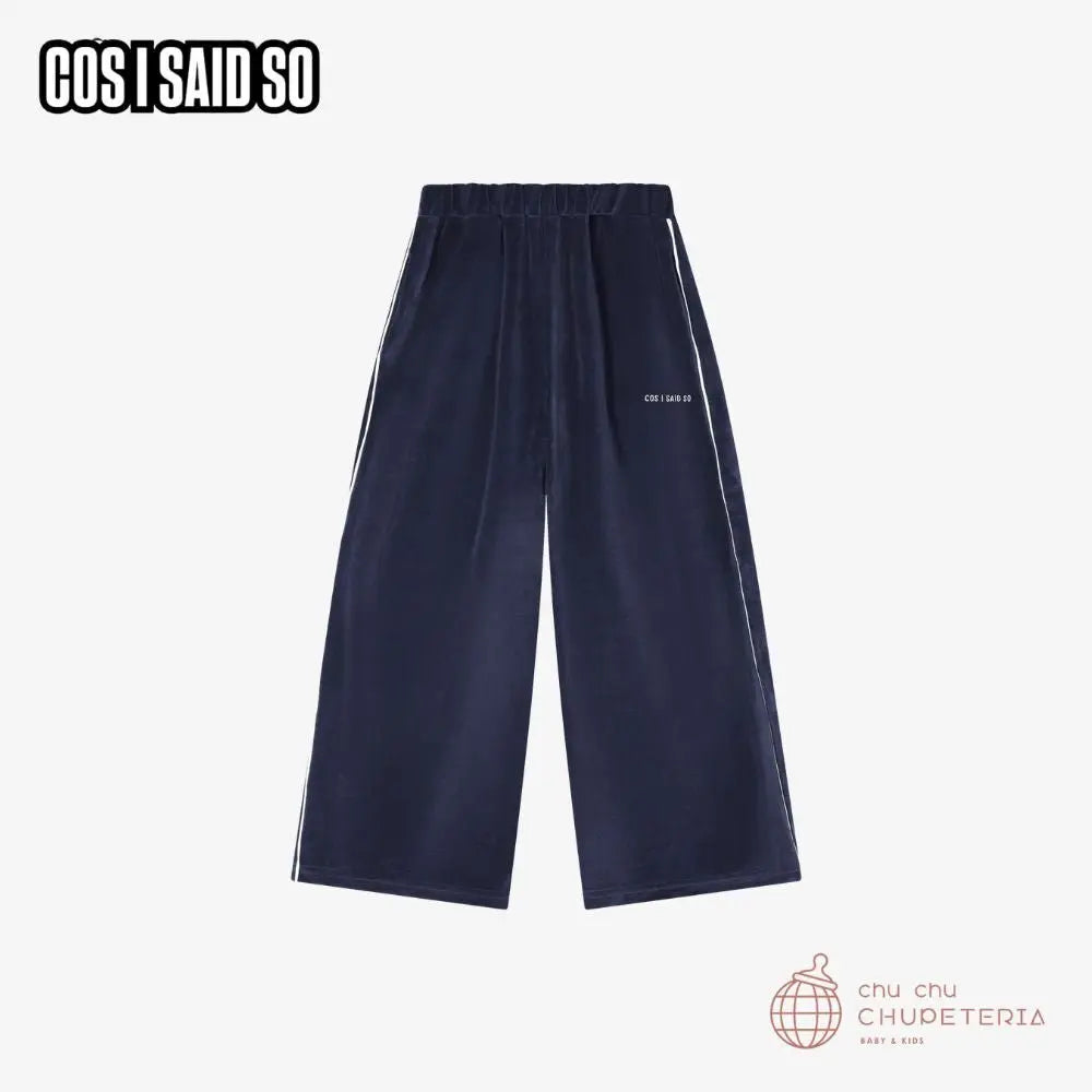 【COS I SAID SO】JOG TROUSER / velours (25AW) _1 _ chu chu CHUPETERIA