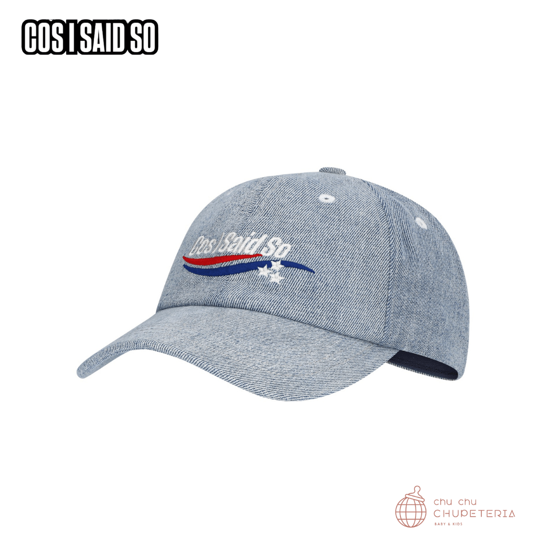【COS I SAID SO】LOGO DENIM CAP _1 _ chu chu CHUPETERIA