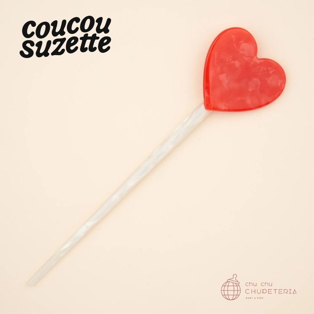 【Coucou Suzette】Lollipop Heart Hair Stick _1 _ chu chu CHUPETERIA