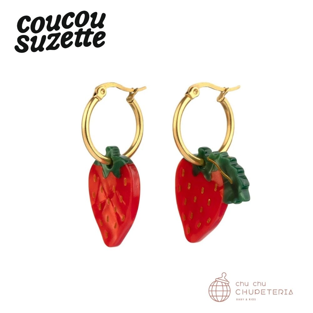 【Coucou Suzette】Strawberry Earrings _2 _ chu chu CHUPETERIA