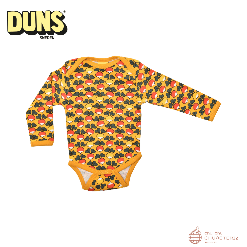 【DUNS SWEDEN】Long Sleeve Lap Neck Body - Multi Radish - Mineral Yellow _1 _ chu chu CHUPETERIA