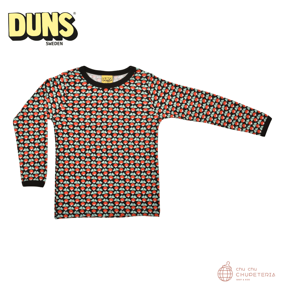 【DUNS SWEDEN】Long Sleeve Top - Mini Radish - Black _1 _ chu chu CHUPETERIA