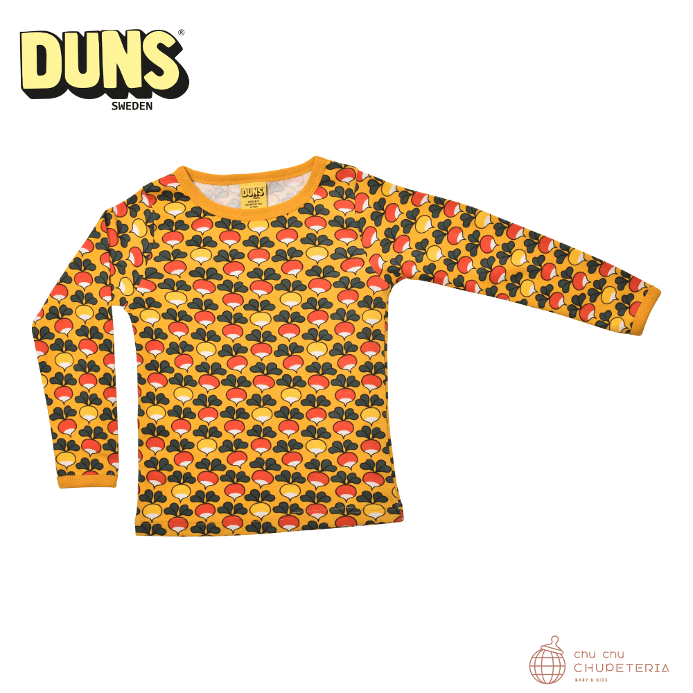【DUNS SWEDEN】Long Sleeve Top - Multi Radish - Mineral Yellow _1 _ chu chu CHUPETERIA
