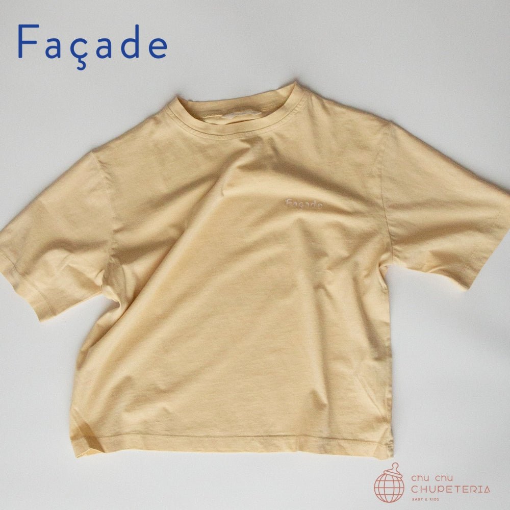 【Facade】Wide SS tee - Butter (26SS) _1 _ chu chu CHUPETERIA