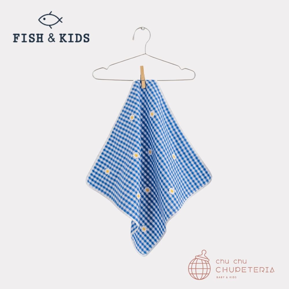 【FISH & KIDS】DAISY FLOWER NAPKIN - BLUE(26SS) _1 _ chu chu CHUPETERIA