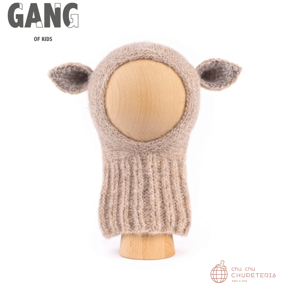 【GANG OF KIDS】Fairy Balaclava Alpaca & Silk - Light Beige _1 _ chu chu CHUPETERIA