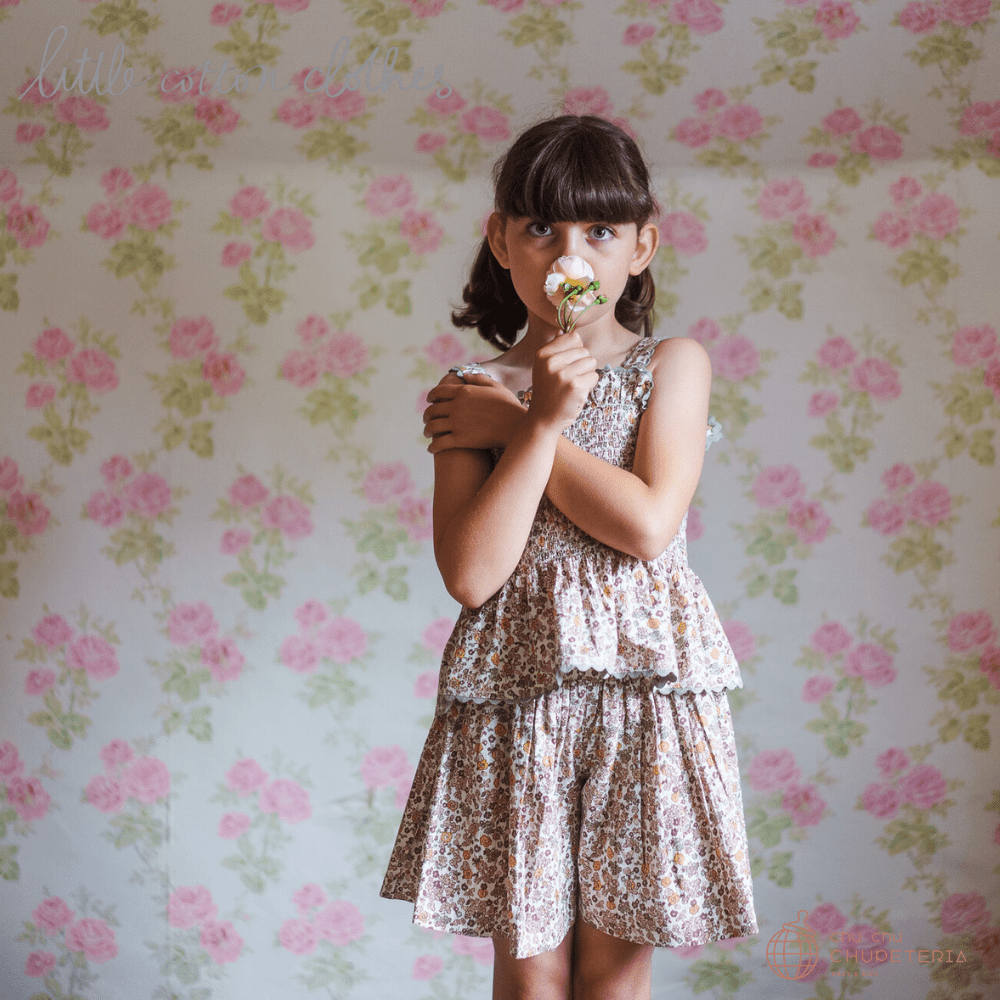 【Little Cotton Clothes】Coco Culottes Yarrow Floral _2 _ chu chu CHUPETERIA