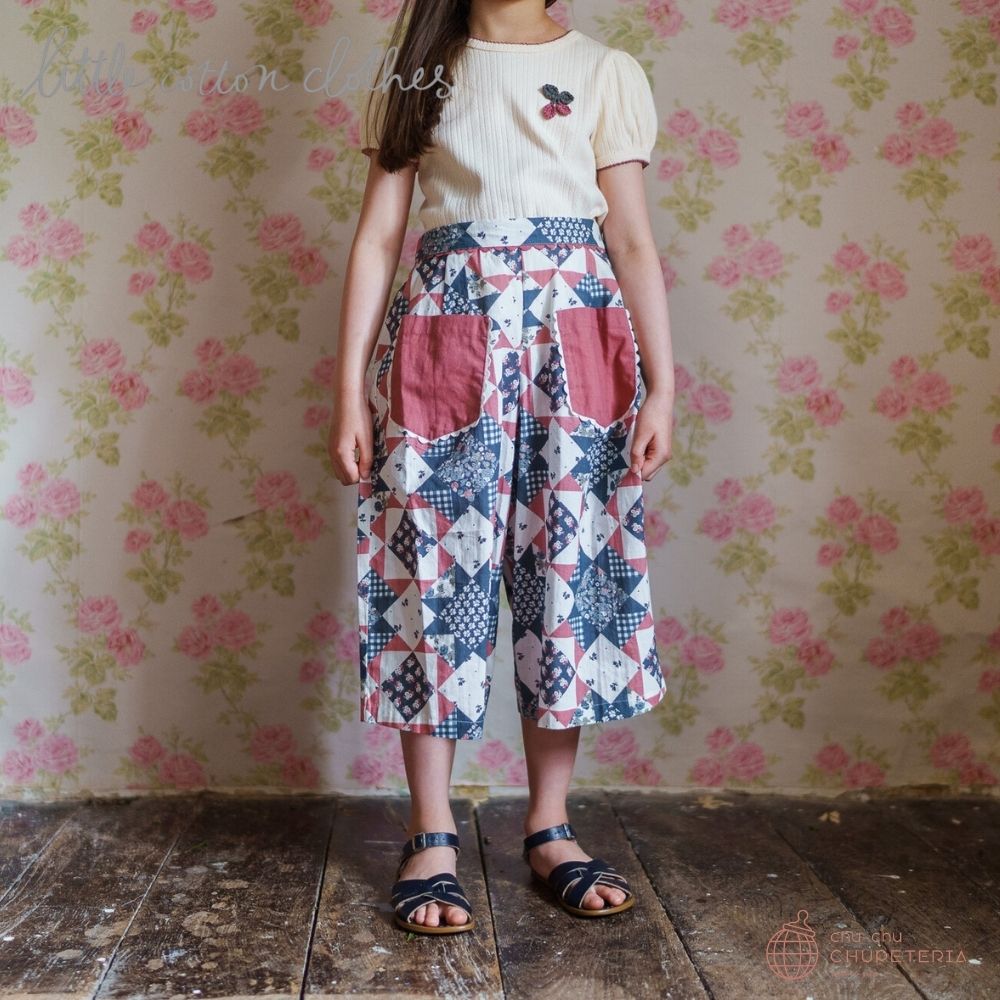 【Little Cotton Clothes】Molly Trousers Patchwork Floral _2 _ chu chu CHUPETERIA