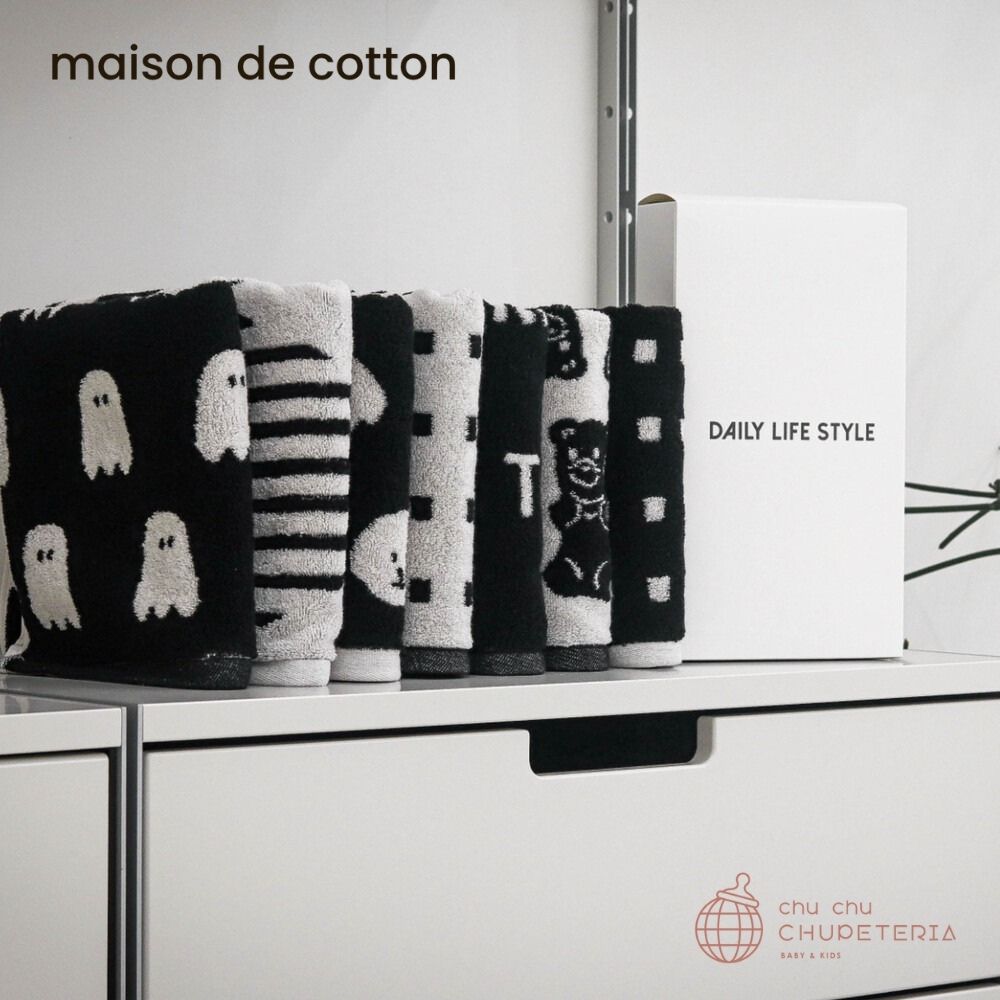 【maison de cotton】[FACE] Blacky blackbear towel _2 _ chu chu CHUPETERIA