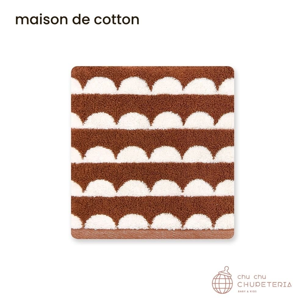 【maison de cotton】[FACE] Browny half moon towel _1 _ chu chu CHUPETERIA
