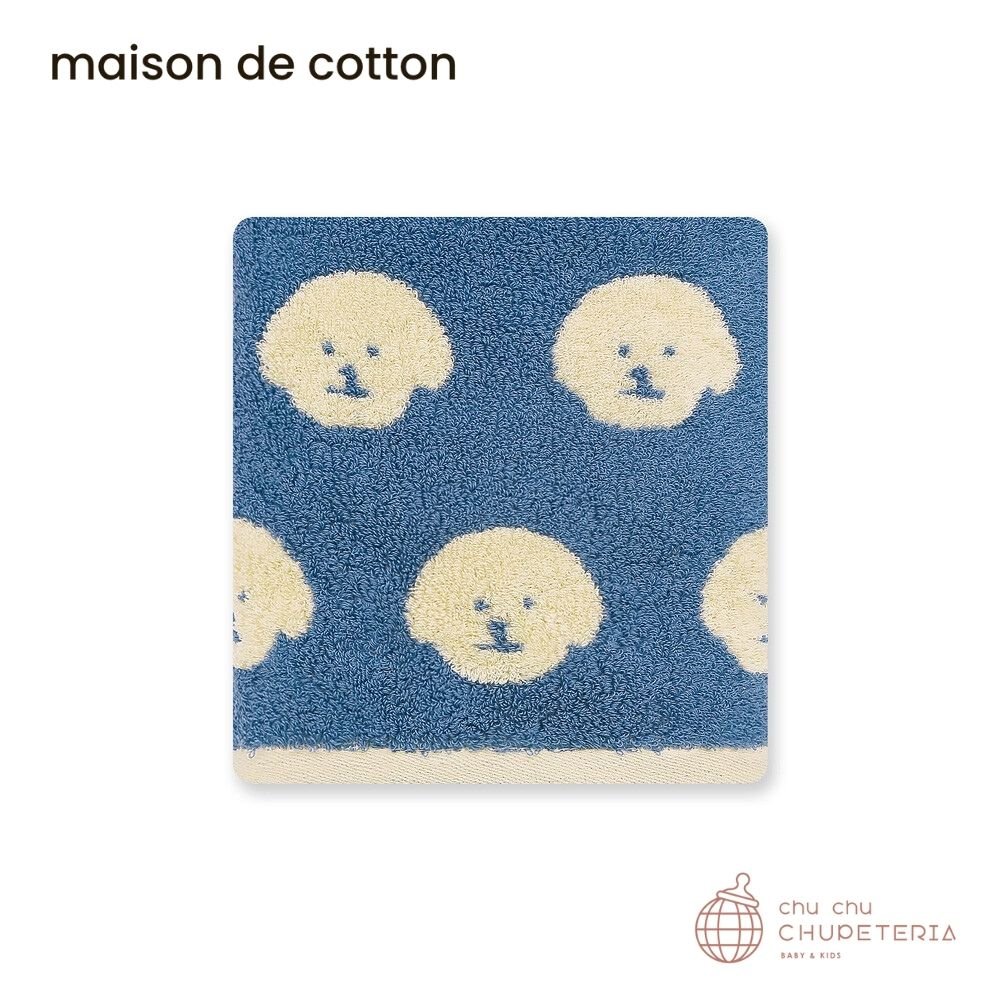 【maison de cotton】[HAND / FACE] Bluey bichon towel _1 _ chu chu CHUPETERIA