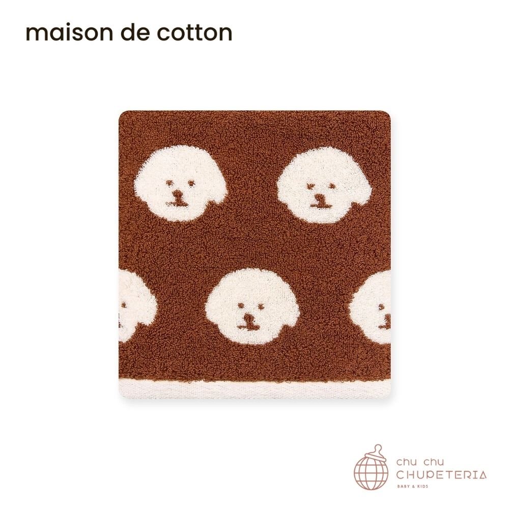 【maison de cotton】[HAND / FACE] Browny bichon towel _1 _ chu chu CHUPETERIA