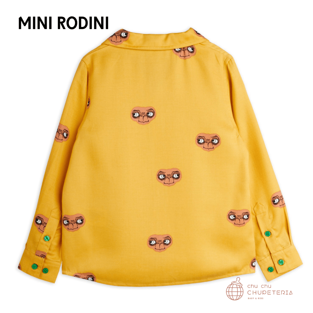 【MINI RODINI 】E.T aop woven ls shirt (26SS) _2 _ chu chu CHUPETERIA