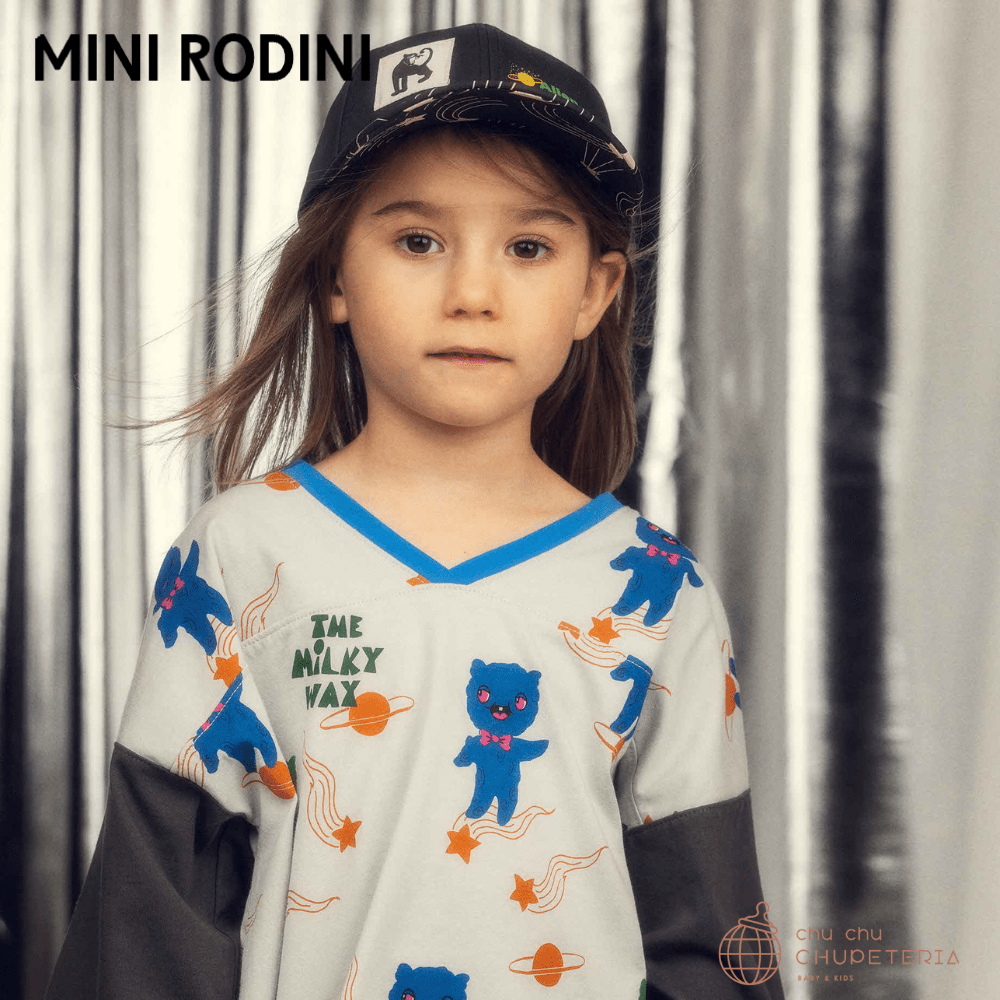 【MINI RODINI】 Snack attack emb cap - Black (26SS) _2 _ chu chu CHUPETERIA
