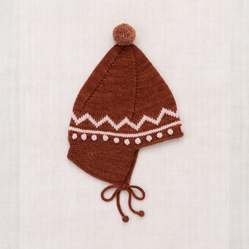 Zig Zag Pointy Peak Hat Cedar