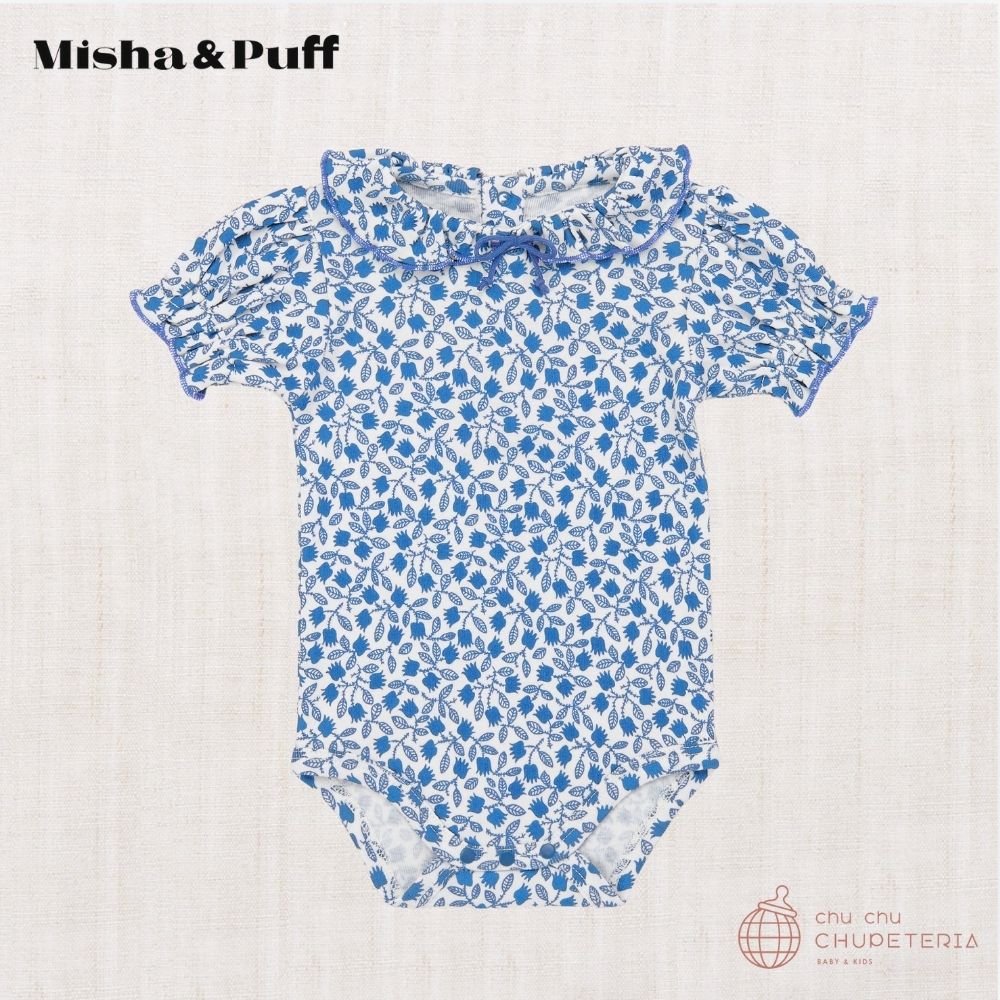 【Misha & Puff】BABY PATRICIA ONESIE - BLUE RIBBON LISSE FIELDS (26SS) _1 _ chu chu CHUPETERIA