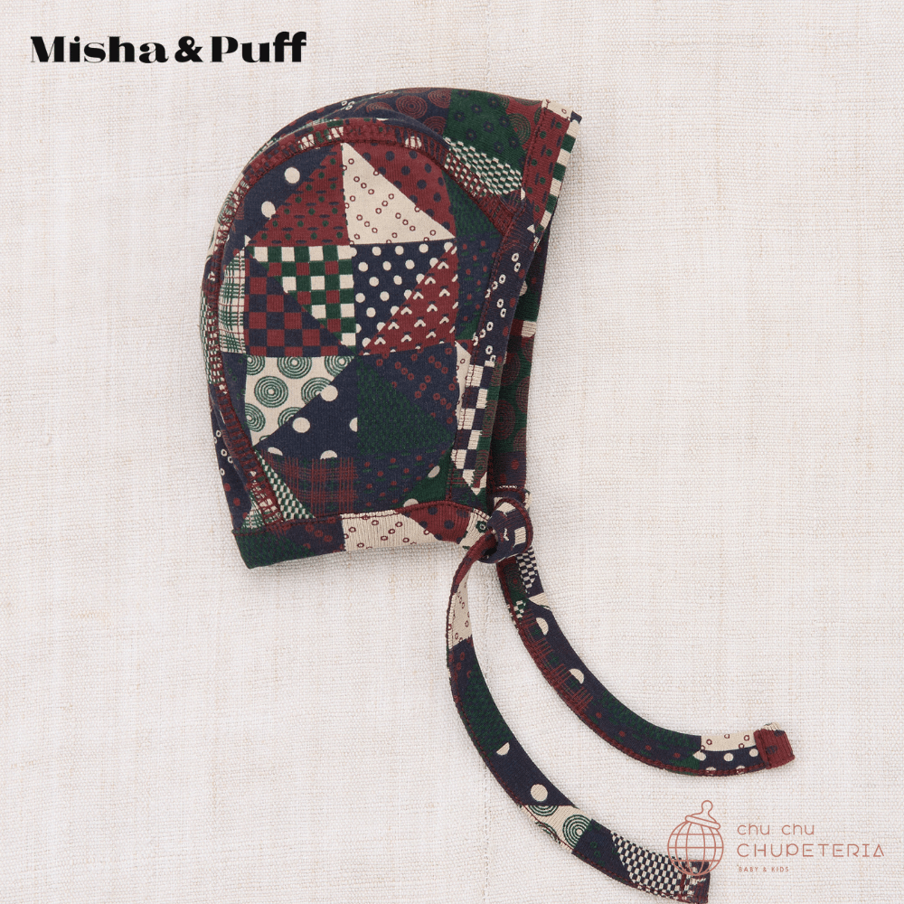【Misha & Puff】Baby Pima Bonnet - Madder Root Patchwork (25WI Drop2) _1 _ chu chu CHUPETERIA