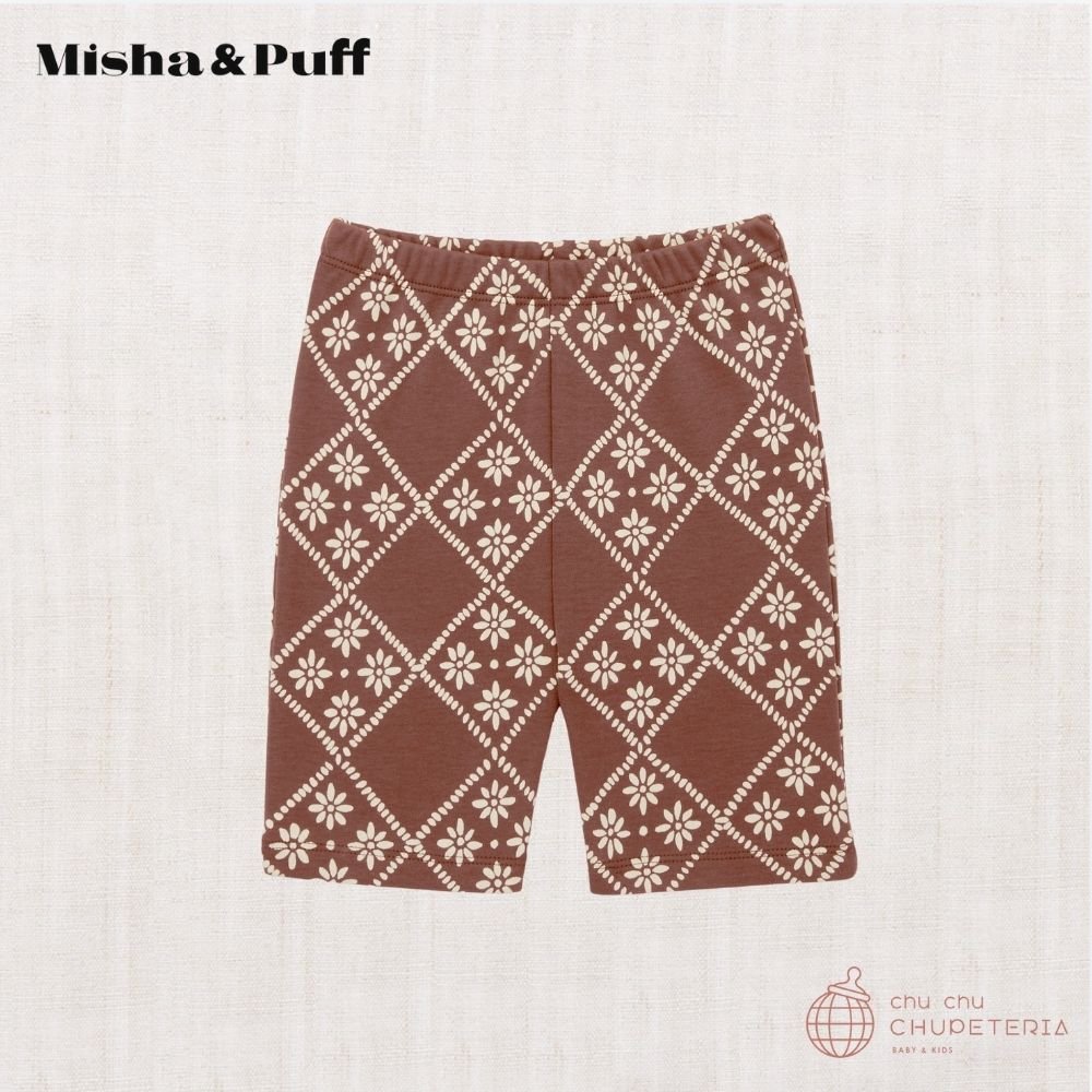 【Misha & Puff】BIKE SHORT - COLA FLORA TIERRA (26SS) _1 _ chu chu CHUPETERIA