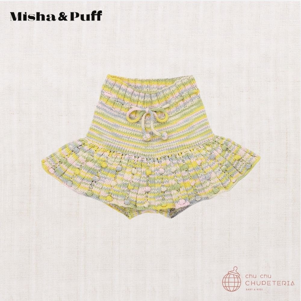 【Misha & Puff】[DROP 2]EYELET POPCORN SKATING SKIRT - BUBBLE SPACE DYE(26SP) _1 _ chu chu CHUPETERIA