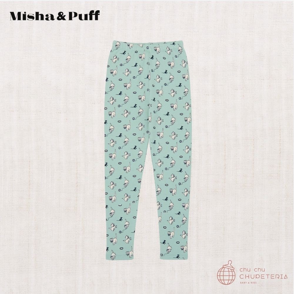 【Misha & Puff】Legging - Sage Cat & Mouse (25WI Drop1) _1 _ chu chu CHUPETERIA