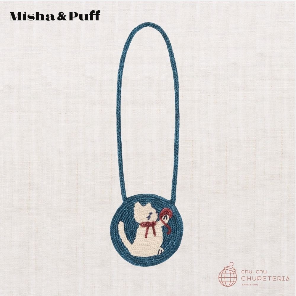 【Misha & Puff】Meadow Yarn Cat Circle Bag - Blue Smoke (25WI Drop2) _1 _ chu chu CHUPETERIA