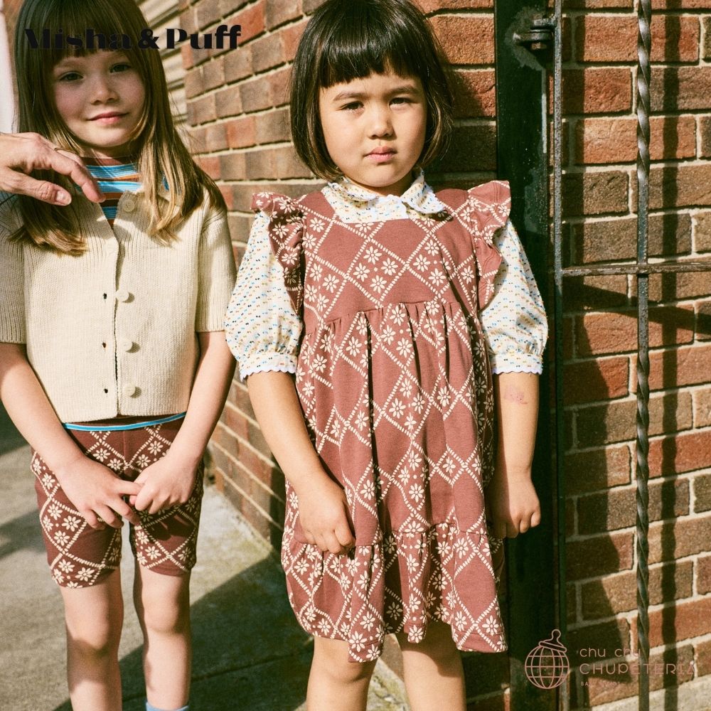 【Misha & Puff】RUFFLE SLEEVE DRESS - COLA FLORA TIERRA (26SS) _2 _ chu chu CHUPETERIA