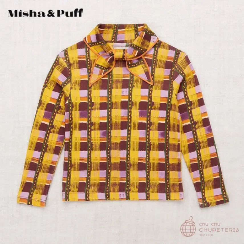 【Misha & Puff】Scout Top - Plum Watercolor Stripe _1 _ chu chu CHUPETERIA