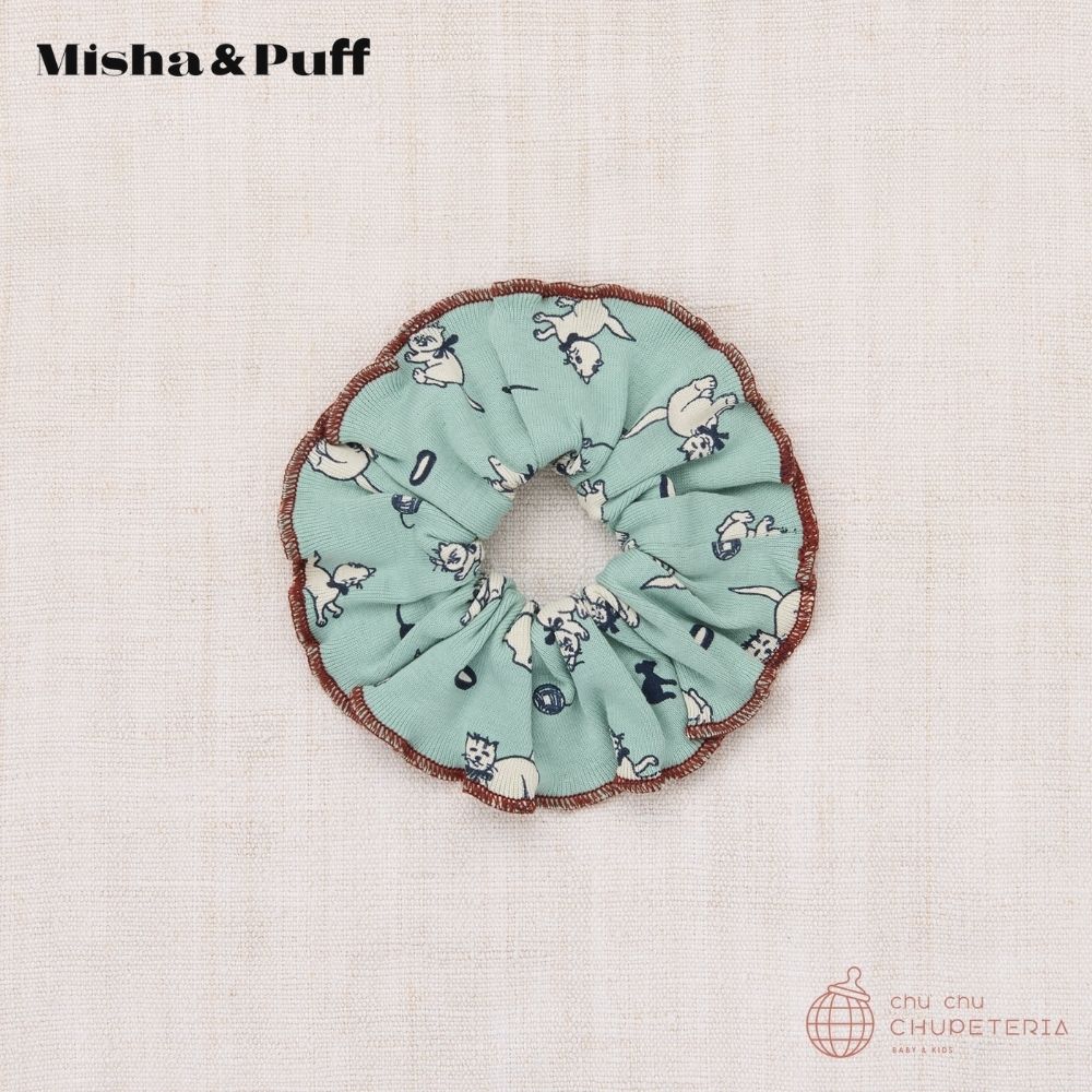 【Misha & Puff】Scrunchie - Sage Cat & Mouse (25WI Drop1) _1 _ chu chu CHUPETERIA