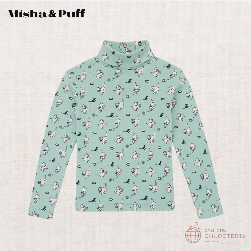 【Misha & Puff】Turtleneck - Sage Cat & Mouse (25WI Drop1) _1 _ chu chu CHUPETERIA