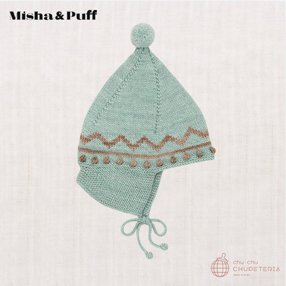 【Misha & Puff】Zig Zag Pointy Peak Hat - Sage (25WI Drop2) _1 _ chu chu CHUPETERIA