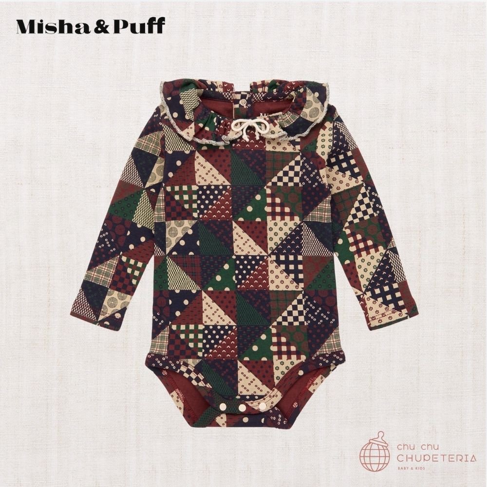 【Misha&Puff】Baby Pattie Onesie - Madder Root Patchwork (25WI Drop2) _1 _ chu chu CHUPETERIA