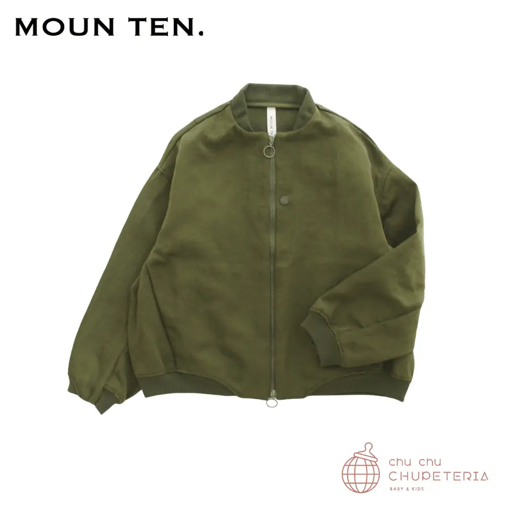 【MOUN TEN.】bright twill zip blouson - olive drab (25AW) _1 _ chu chu CHUPETERIA
