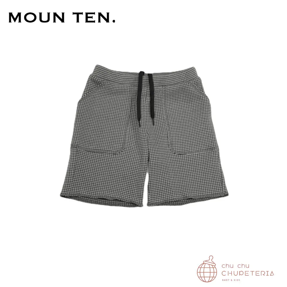 【MOUN TEN.】[Drop 2]bicolor waffle shorts - gray x charcoal - (26SS) _1 _ chu chu CHUPETERIA