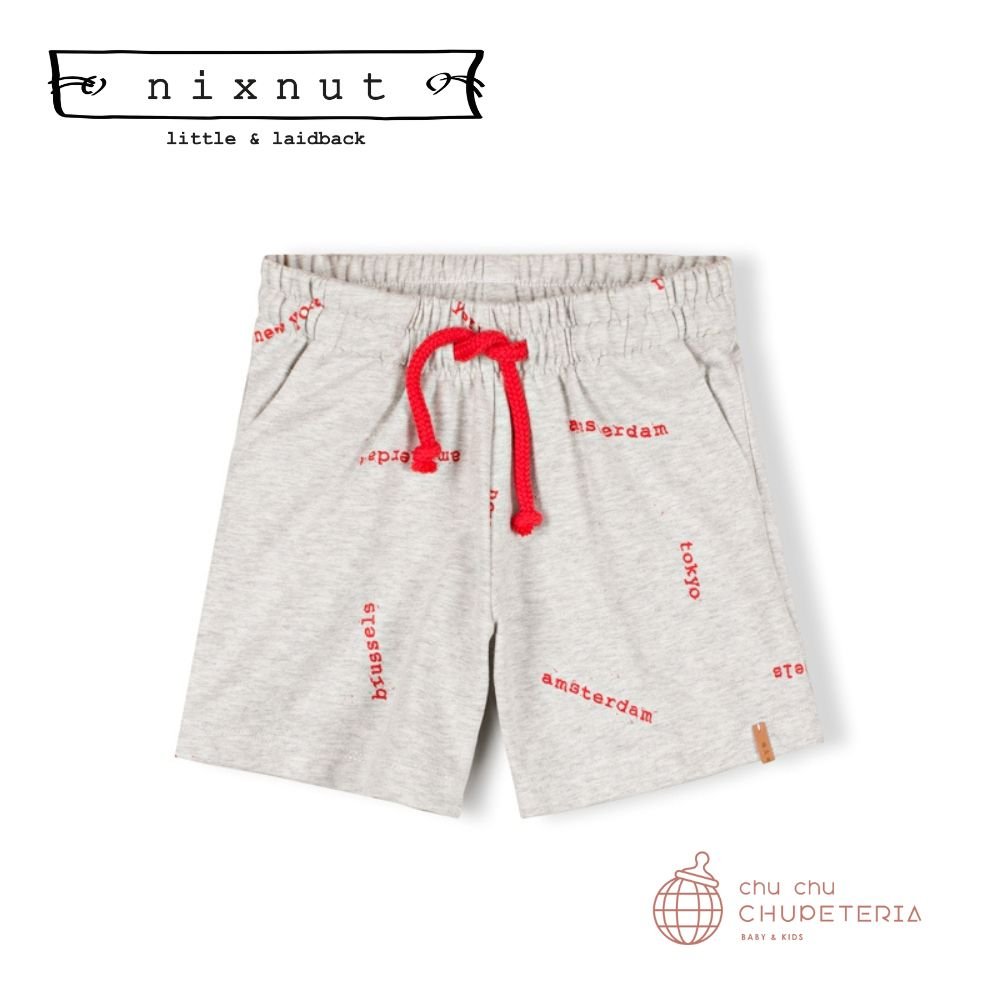 【nixnut】Stamp Short - Grey (26SS) _1 _ chu chu CHUPETERIA