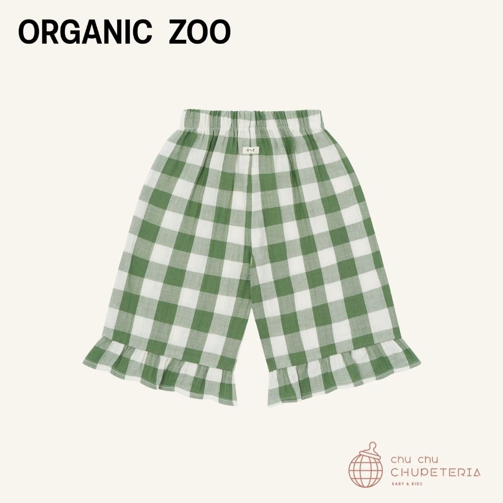 ｟送料無料｠【organic zoo】Dill Gingham Frill Culottes _2 _ chu chu CHUPETERIA