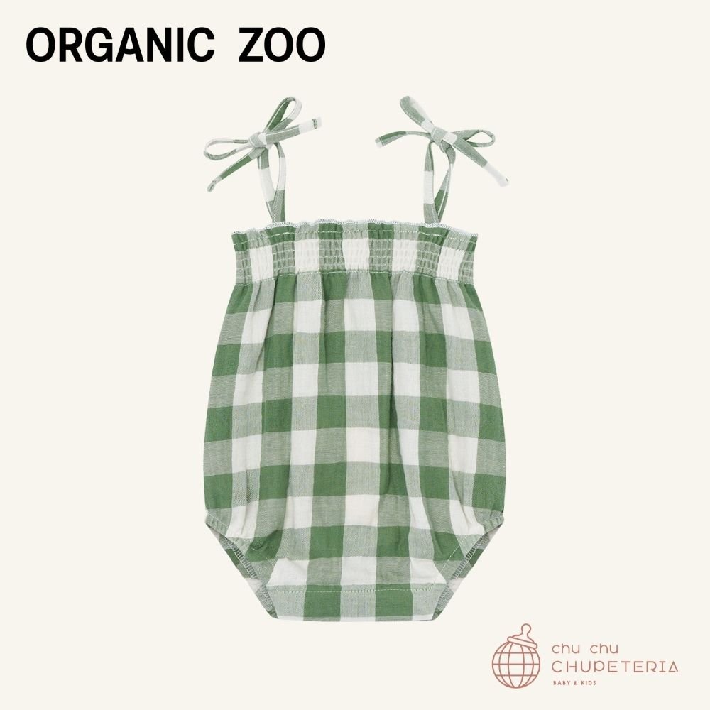 ｟送料無料｠【organic zoo】Dill Gingham Spaghetti Bodysuit _1 _ chu chu CHUPETERIA