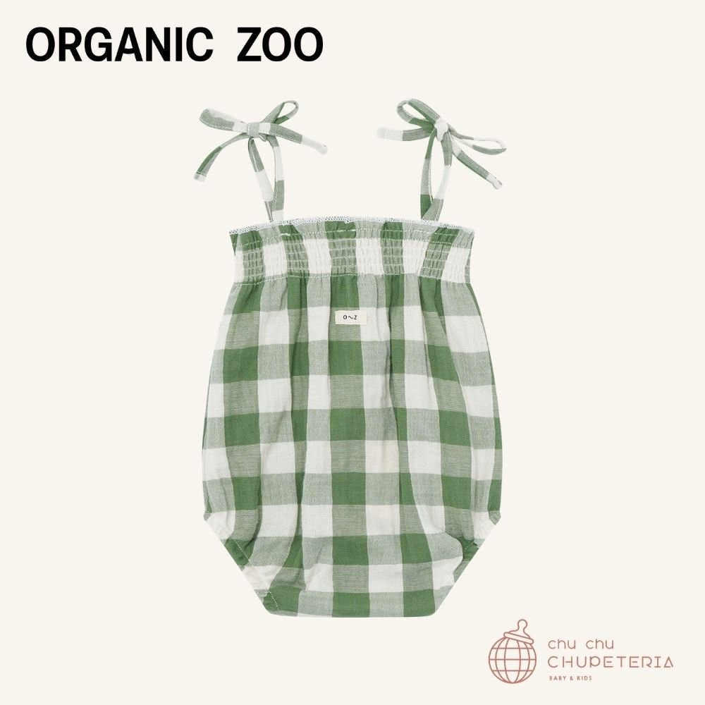 ｟送料無料｠【organic zoo】Dill Gingham Spaghetti Bodysuit _2 _ chu chu CHUPETERIA