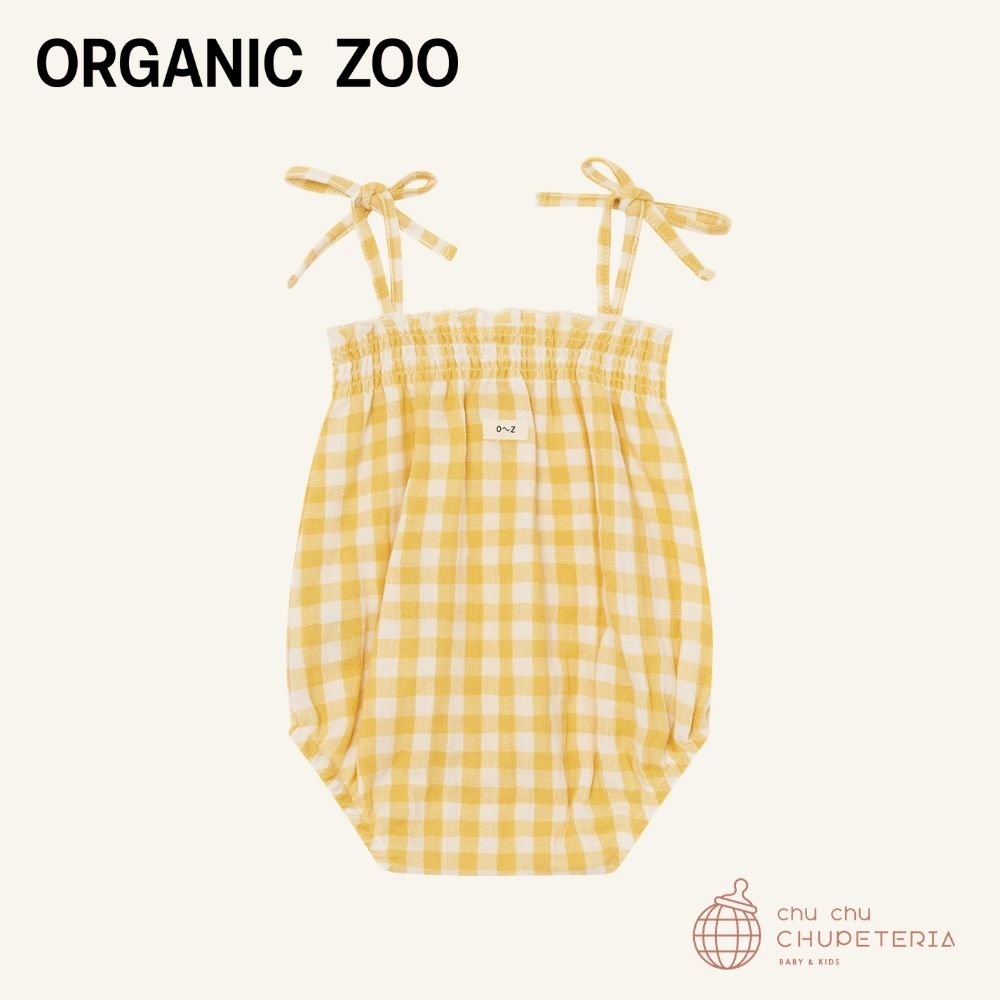 ｟送料無料｠【organic zoo】Honeycomb Gingham Spaghetti Bodysuit _2 _ chu chu CHUPETERIA