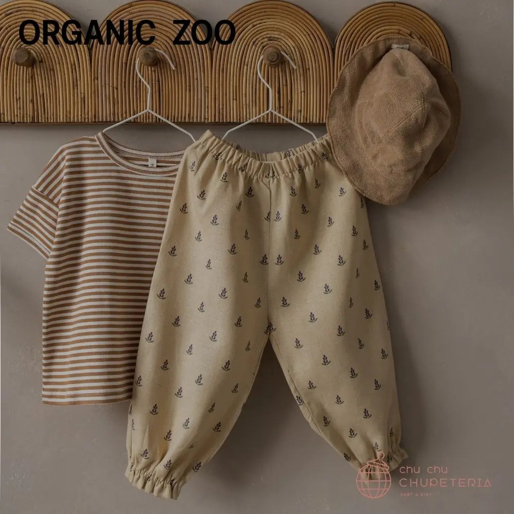 organic zoo】Lavender Bloom Gardener Pants - chu chu CHUPETERIA