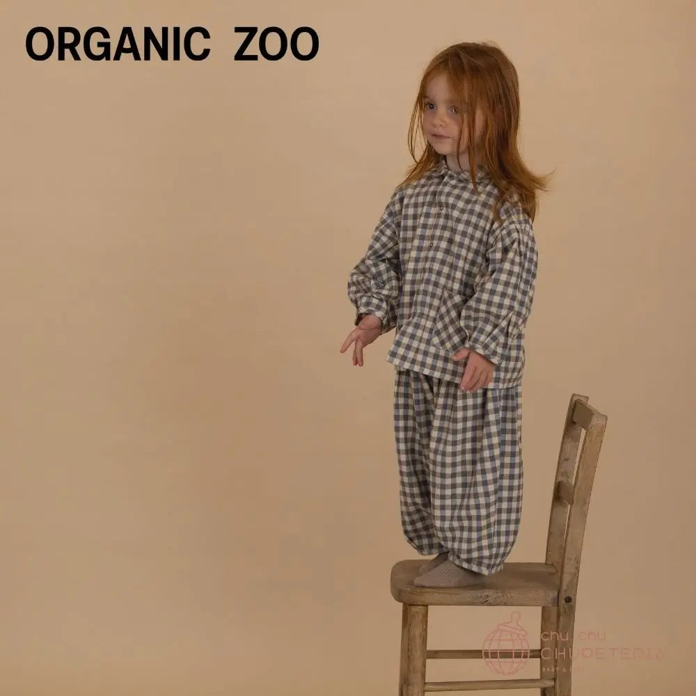 organic zoo】Shoreline Gingham Lodge Shirt (25AW) - chu chu – chu