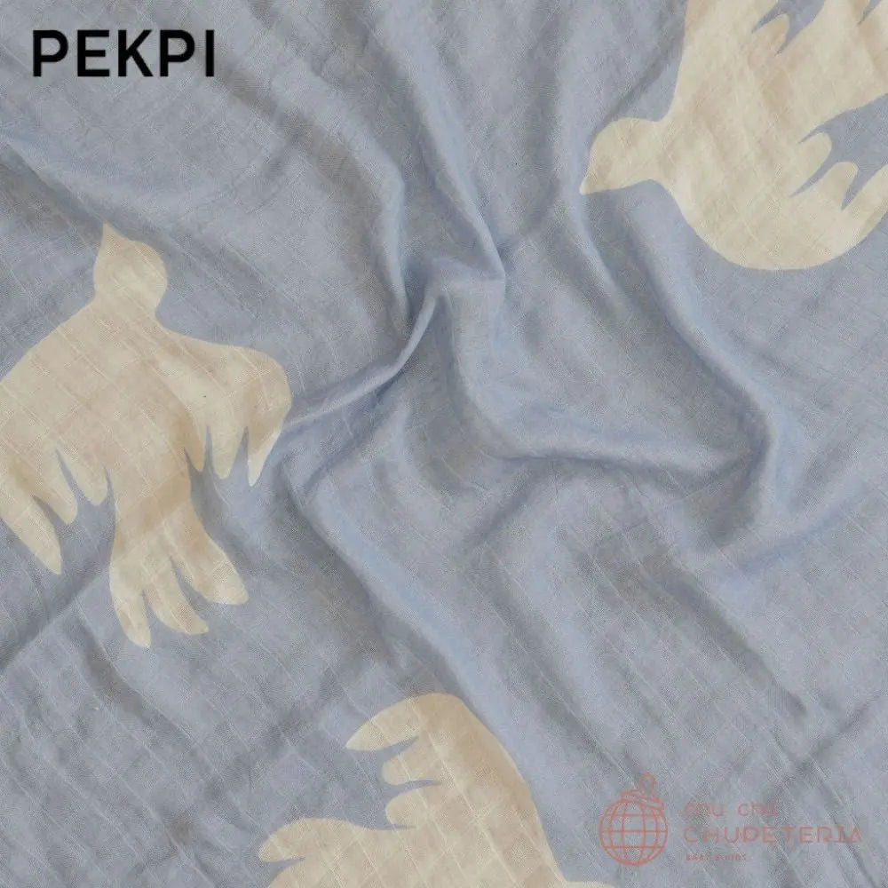 【OUTLET】【PEKPI】Bamboo Swaddle Wrap - Dove② - chu chu CHUPETERIA