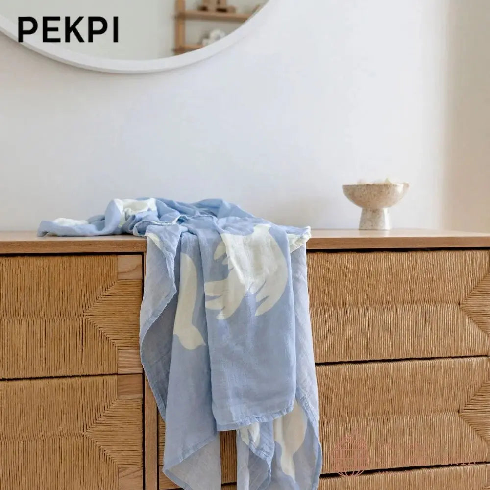 【OUTLET】【PEKPI】Bamboo Swaddle Wrap - Dove② - chu chu CHUPETERIA