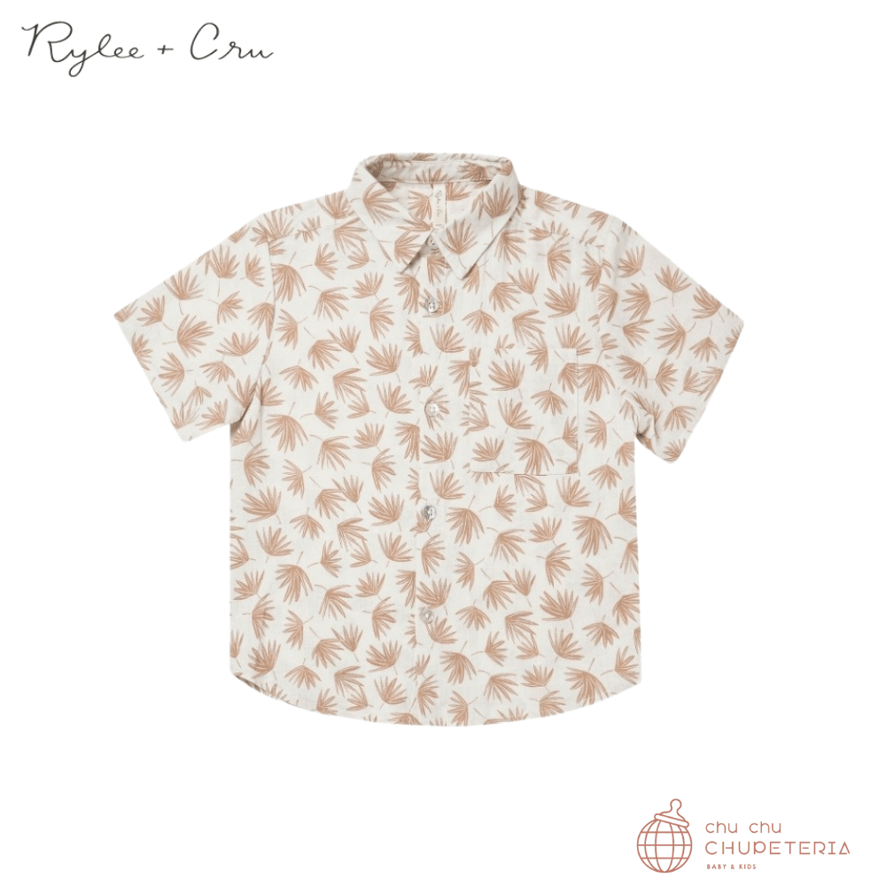 【Rylee & Cru】collared shirt - palm _1 _ chu chu CHUPETERIA