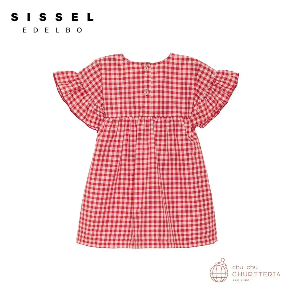 《5月下旬入荷予定》【SISSEL EDELBO】Ohio MINI Dress - Red Checks _2 _ chu chu CHUPETERIA