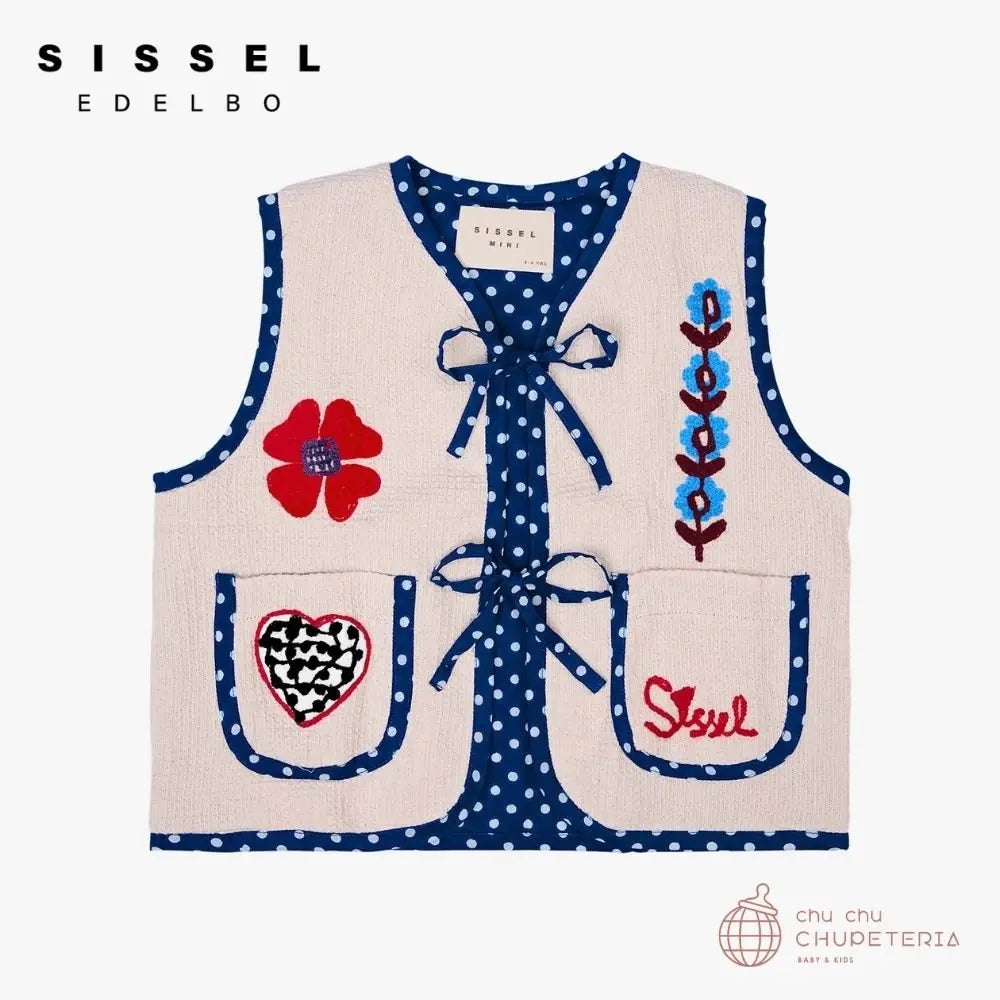 即納》【SISSEL EDELBO】Clio MINI Vest Natural - chu chu CHUPETERIA