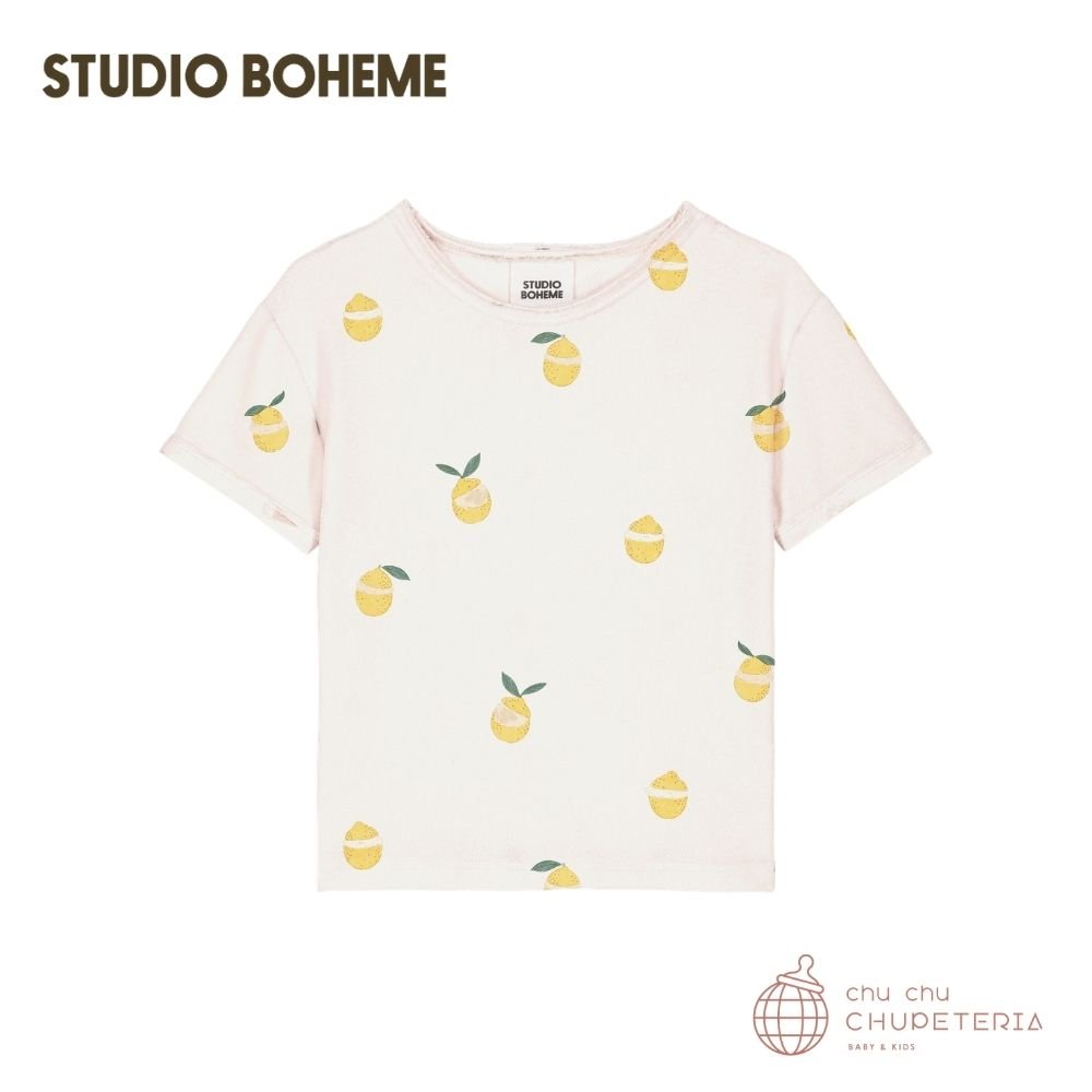 【STUDIO BOHEME】[26SS Drop2] TSHIRT ESSENTIAL (TERRY) - SAND / LEMON _1 _ chu chu CHUPETERIA